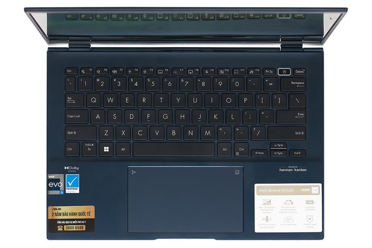 Laptop Asus Zenbook 14 OLED UX3402ZA i5 1240P/8GB/512GB/90Hz/Cáp/Túi/Win11 (KM220W) Màu Xanh