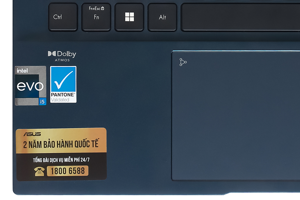 Laptop Asus Zenbook 14 OLED UX3402ZA i5 1240P/8GB/512GB/90Hz/Cáp/Túi/Win11 (KM220W) Màu Xanh