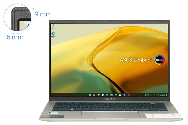 Laptop Asus Zenbook 14 OLED UX3402ZA i5 1240P/8GB/512GB/90Hz/Cáp/Túi/Win11 (KM220W) Màu Bạc