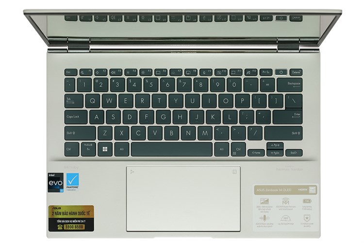 Laptop Asus Zenbook 14 OLED UX3402ZA i5 1240P/8GB/512GB/90Hz/Cáp/Túi/Win11 (KM220W) Màu Bạc