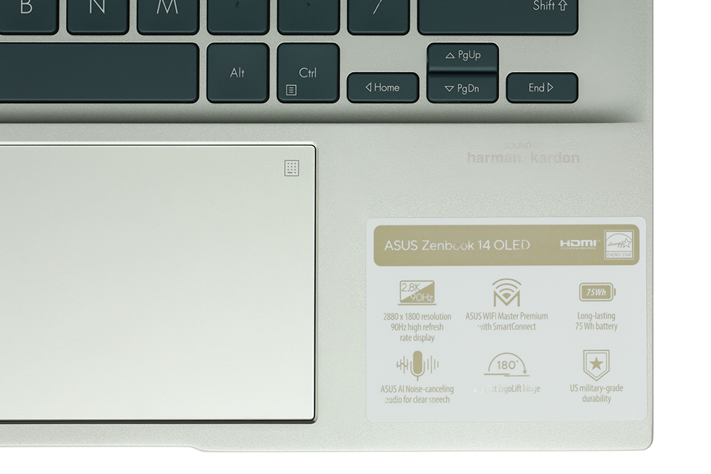 Asus Zenbook 14 OLED UX3402ZA i5 1240P/8GB/512GB/90Hz/Cáp/Túi/Win11 (KM220W) - 17