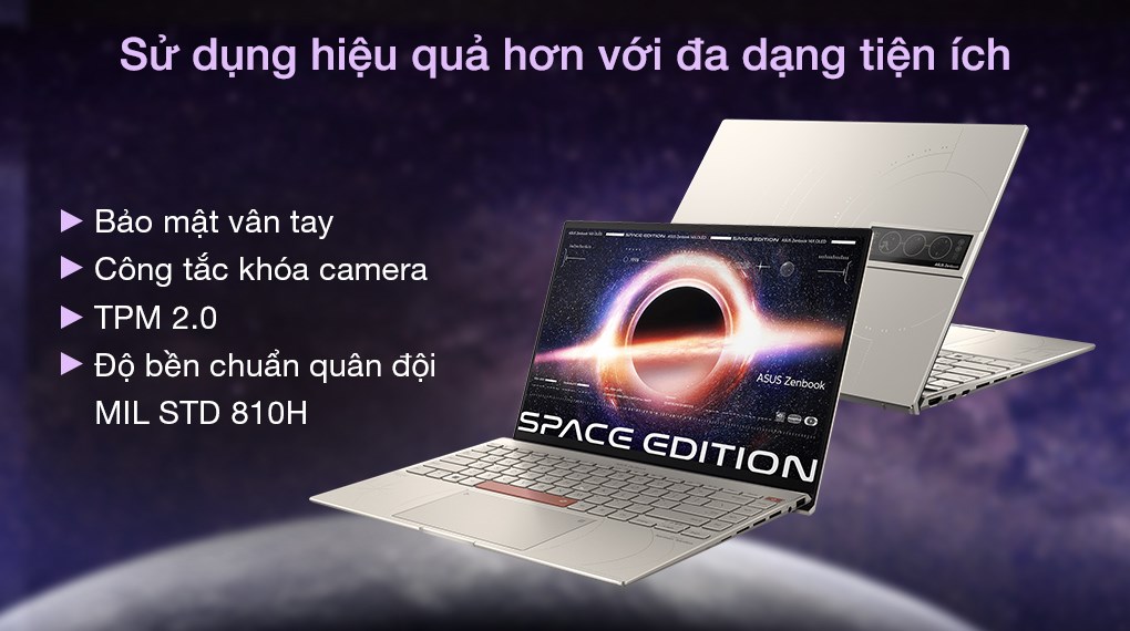 Laptop Asus Zenbook 14X OLED Space Edition UX5401ZAS i7 12700H/16GB/1TB/Cáp/Túi/Win11 (KN070W)