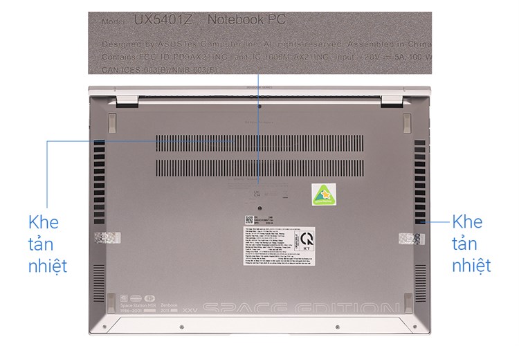 Laptop Asus Zenbook 14X OLED Space Edition UX5401ZAS i7 12700H/16GB/1TB/Cáp/Túi/Win11 (KN070W) Màu Xám