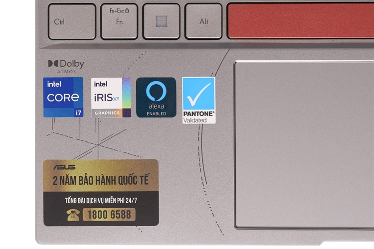 Laptop Asus Zenbook 14X OLED Space Edition UX5401ZAS i7 12700H/16GB/1TB/Cáp/Túi/Win11 (KN070W) Màu Xám