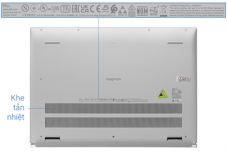 Laptop Dell Inspiron 16 5620 i7 1260P/16GB/512GB/2GB MX570/OfficeHS/Win11 (N6I7000W1) Màu Bạc