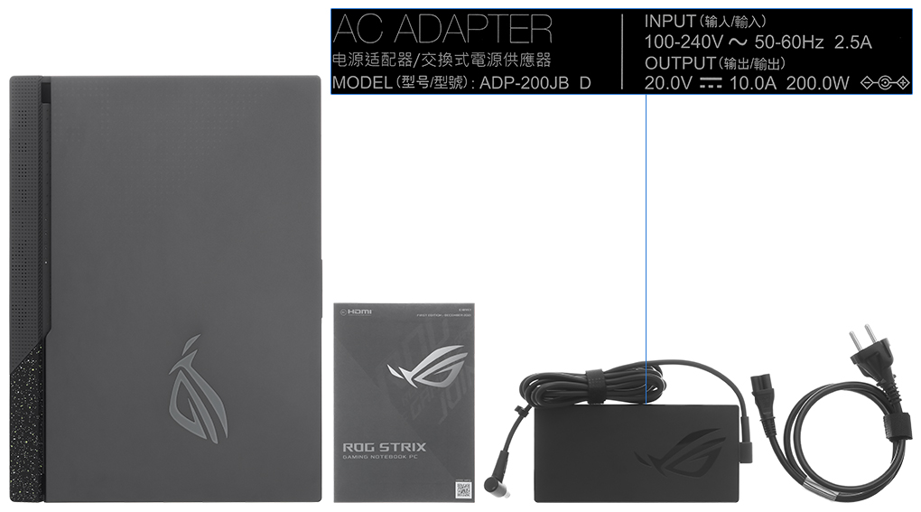 Bộ sản phẩm gồm: Sách hướng dẫn, Thùng máy, Sạc Laptop Asus