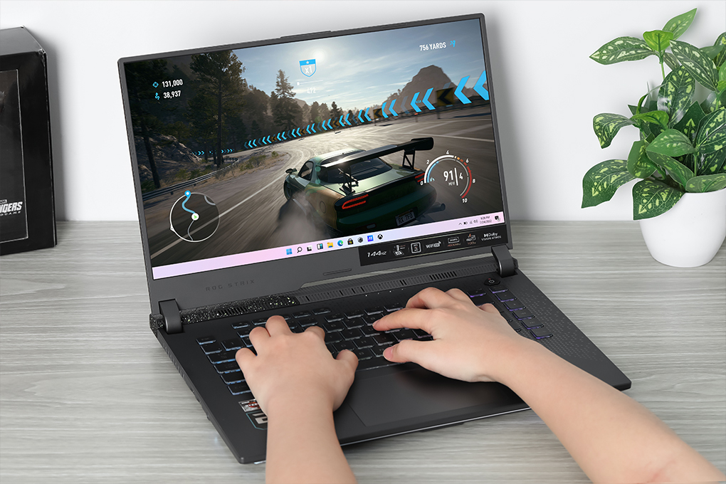 Laptop Asus Gaming ROG Strix G15 G513RC R7 6800H/8GB/512GB/4GB RTX3050/144Hz/Win11 (HN038W) Màu Xám