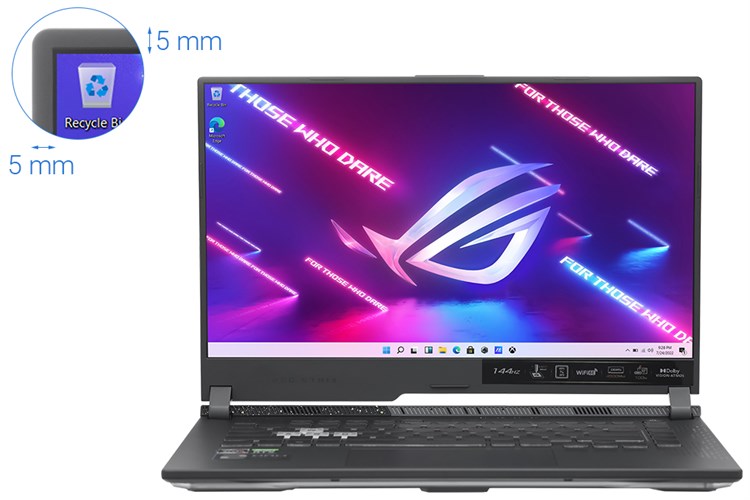 Laptop Asus Gaming ROG Strix G15 G513RC R7 6800H/8GB/512GB/4GB RTX3050/144Hz/Win11 (HN038W) Màu Xám