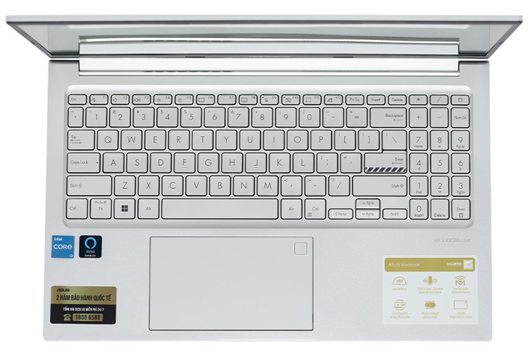 Laptop Asus VivoBook 15X OLED A1503ZA i3 1220P/8GB/256GB/Win11 (L1152W) Màu Bạc