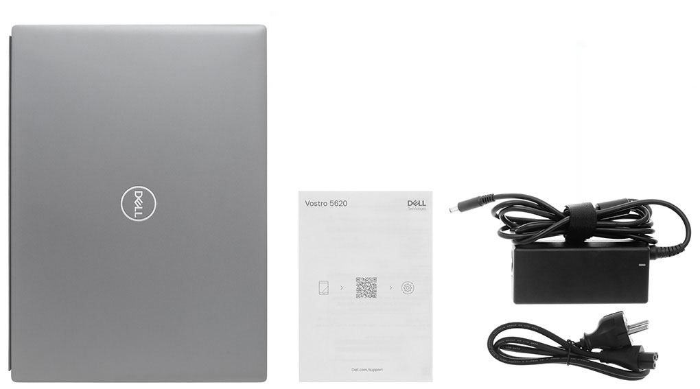 Bộ sản phẩm gồm: Thùng máy, Sạc Laptop Dell, Sách hướng dẫn