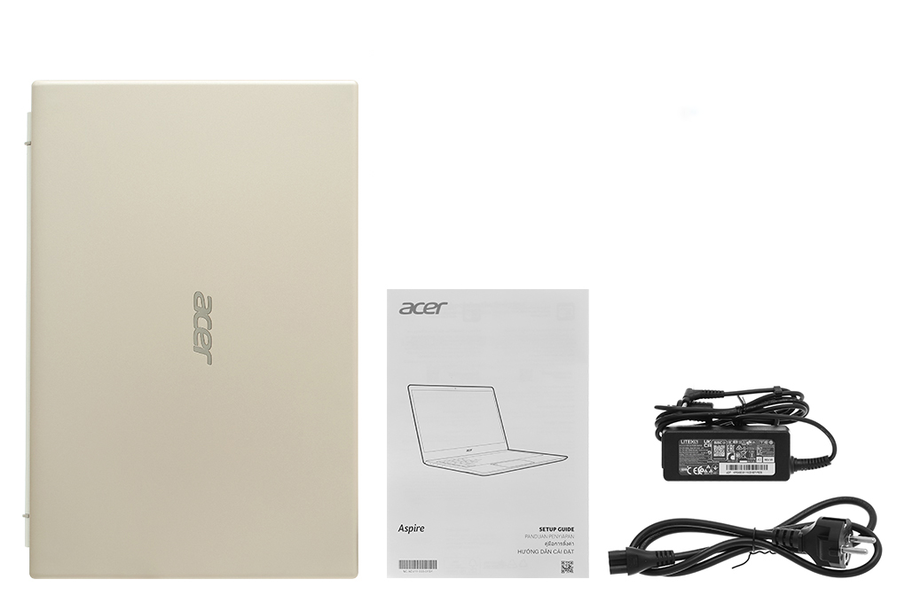 Bộ sản phẩm gồm: Sách hướng dẫn, Thùng máy, Sạc Laptop Acer