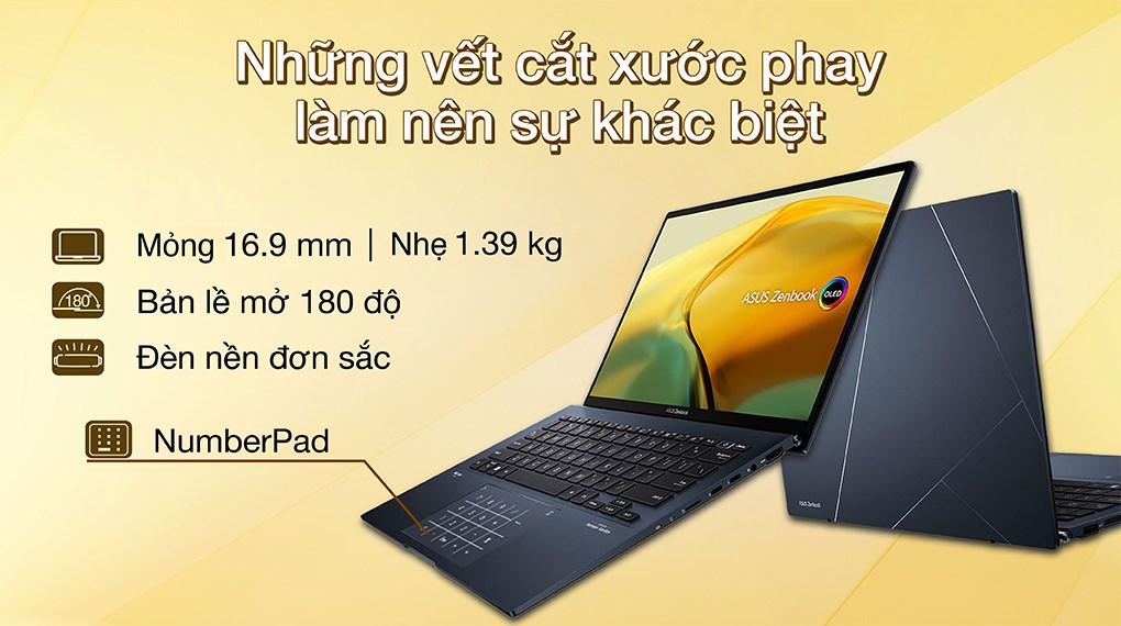 ASUS ZenBook UX3402VA: Core i7 1360P/16G/14in 3K OLED 90Hz/còn BH 8th! - 3