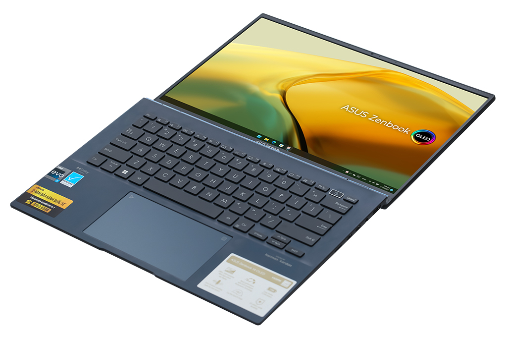 Laptop Asus Zenbook 14 OLED UX3402ZA i7 1260P/16GB/512GB/Cáp/Win11 (KM221W) Màu Xanh