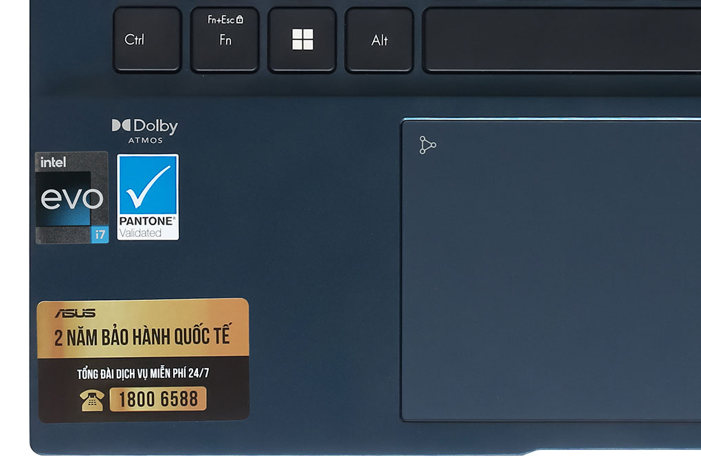 Laptop Asus Zenbook 14 OLED UX3402ZA i7 1260P/16GB/512GB/Cáp/Win11 (KM221W) Màu Xanh