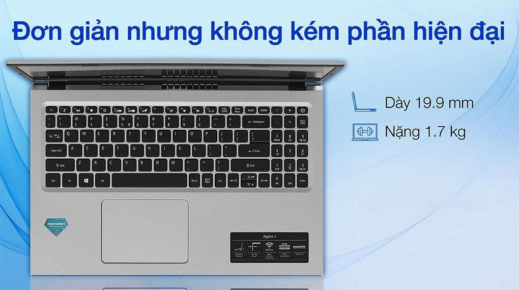 Laptop Acer Aspire 3 A315 58 787C i7 1165G7/8GB/512GB/Win11 (NX.ADDSV.00J)