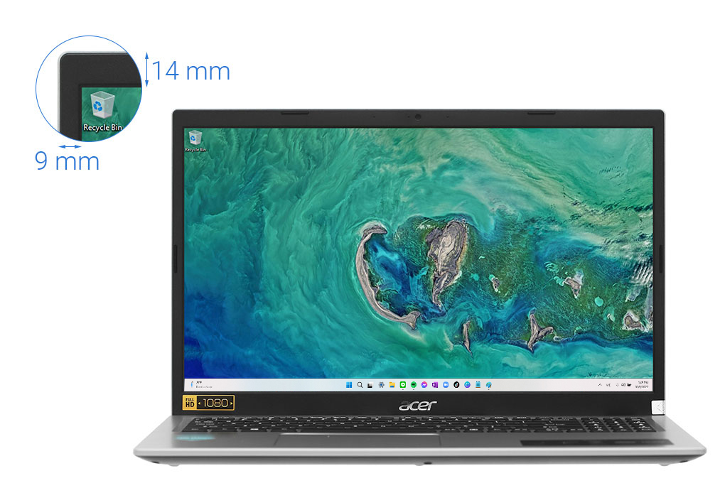 Laptop Acer Aspire 3 A315 58 358E i3 1115G4/8GB/512GB/Win11 (NX.ADDSV.00F) Màu Bạc