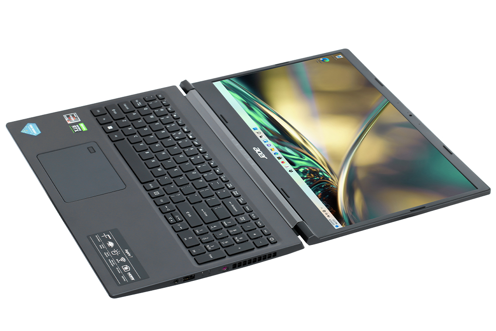 Laptop Acer Gaming Aspire 7 A715 43G R8GA R5 5625U/8GB/512GB/4GB RTX3050/144Hz/Win11 (NH.QHDSV.002) Màu Đen