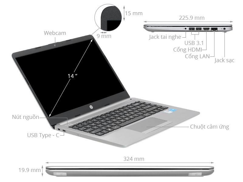 HP 240 G8 i3 1115G4/8GB/256GB/Win11 (6L1A1PA)
