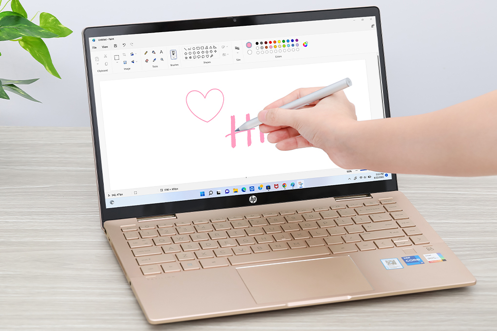 Laptop HP Pavilion X360 14 ek0055TU i7 1255U/16GB/512GB/Touch/Pen/Win11 (6L293PA) Màu Vàng