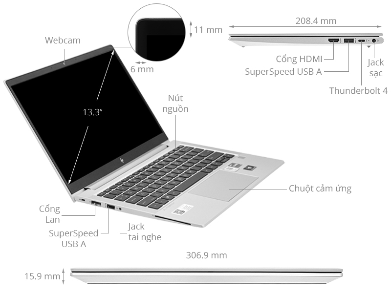 HP EliteBook 630 G9 i7 1255U/16GB/512GB/Win11 (6M146PA)