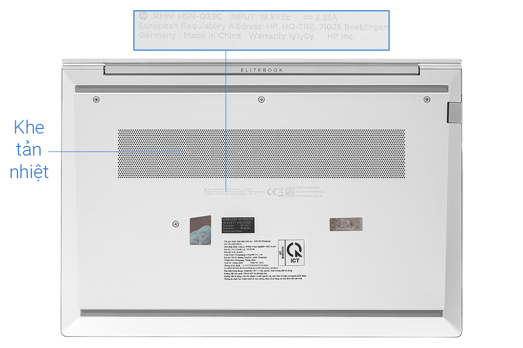 Laptop HP EliteBook 630 G9 i7 1255U/16GB/512GB/Win11 (6M146PA) Màu Bạc