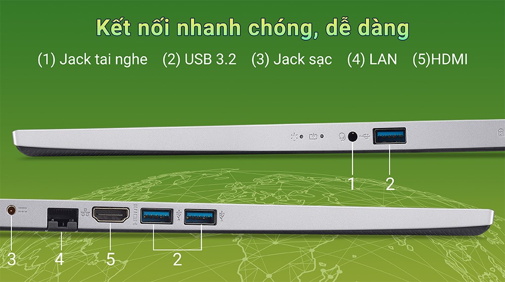 Laptop Acer Aspire 3 A315 59 314F i3 1215U/8GB/256GB/Win11 (NX.K6TSV.002)