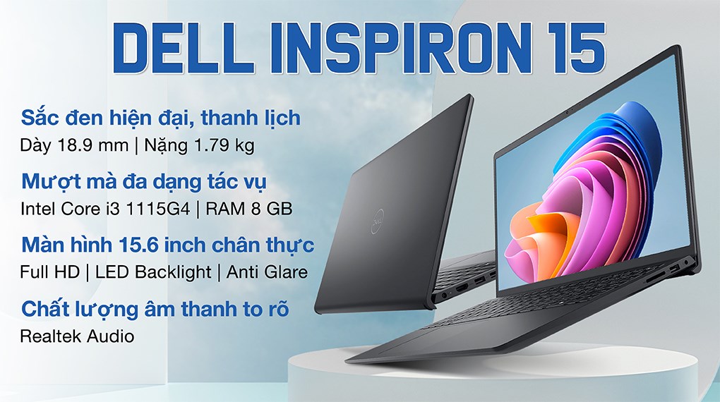 Laptop Dell Inspiron 15 3511 i3 (P112F001EBL) - Chính hãng, trả góp