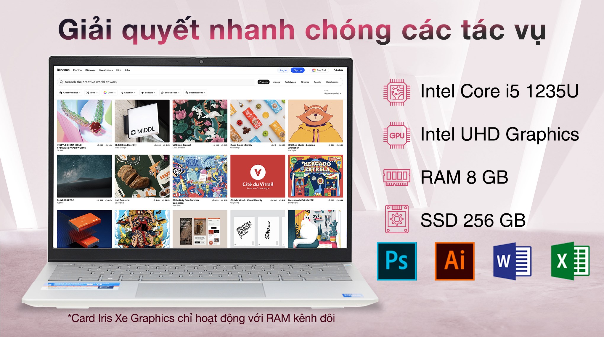 Laptop Dell Inspiron 14 5420 i5 1235U/8GB/256GB/OfficeHS/Win11 (P157G001ASL)