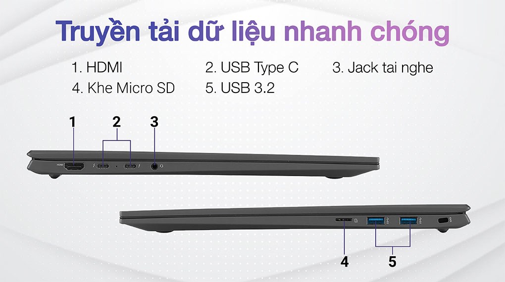 Laptop LG gram 2022 i7 1260P/16GB/512GB/Win11 (17Z90Q-G.AH76A5)