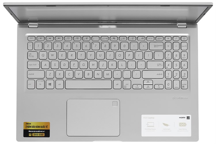 Laptop Asus VivoBook X515KA N6000/4GB/256GB/Win11 (BR109W) Màu Bạc