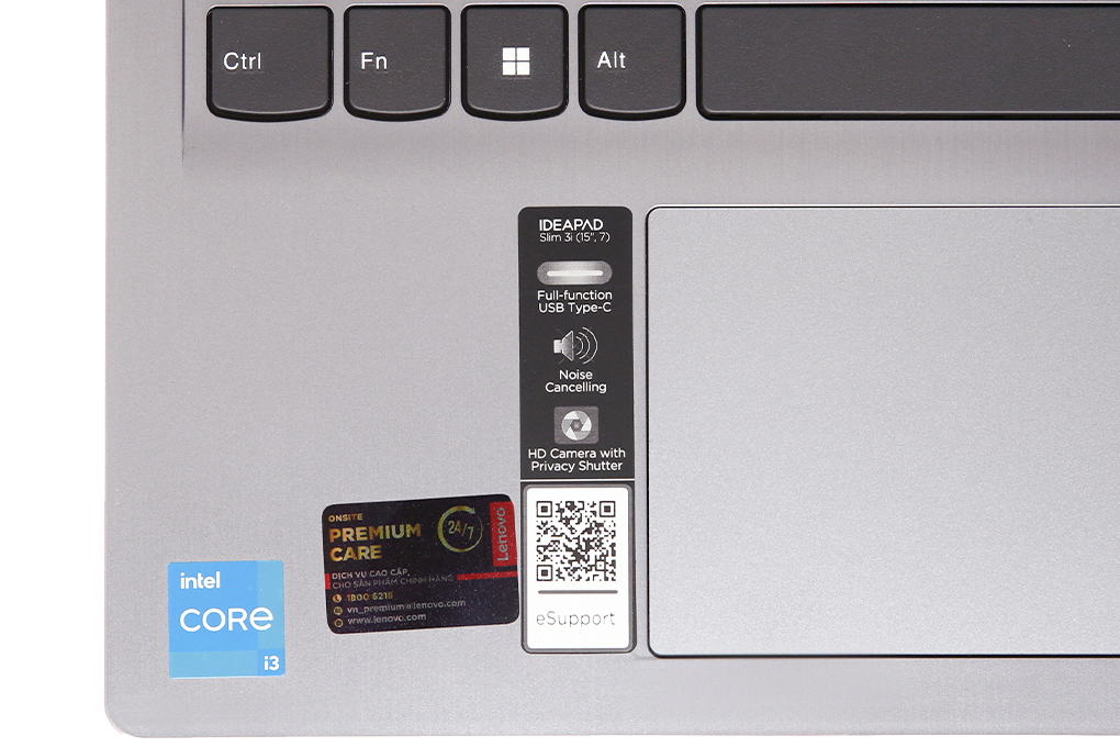 Laptop Lenovo Ideapad 3 15IAU7 i3 1215U/8GB/256GB/Win11 (82RK005LVN) Màu Xám