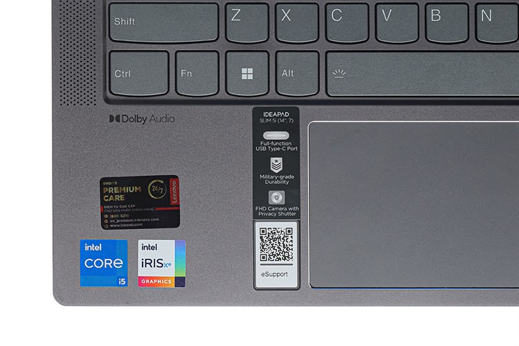 Laptop Lenovo Ideapad 5 14IAL7 i5 1235U/8GB/512GB/Win11 (82SD0060VN) Màu Xám
