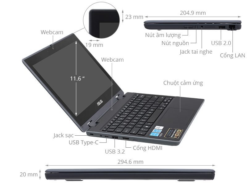 Asus BR1100FKA N6000/4GB/128GB/Touch/Win11 (BP1009W)