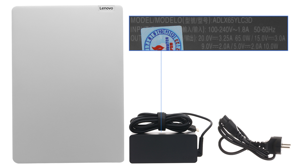 Bộ sản phẩm gồm: Thùng máy, Sạc Laptop Lenovo, Sách hướng dẫn