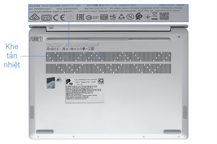 Laptop Lenovo Ideapad 5 Pro 14IAP7 i7 1260P/16GB/512GB/Win11(82SH002SVN) Màu Xám