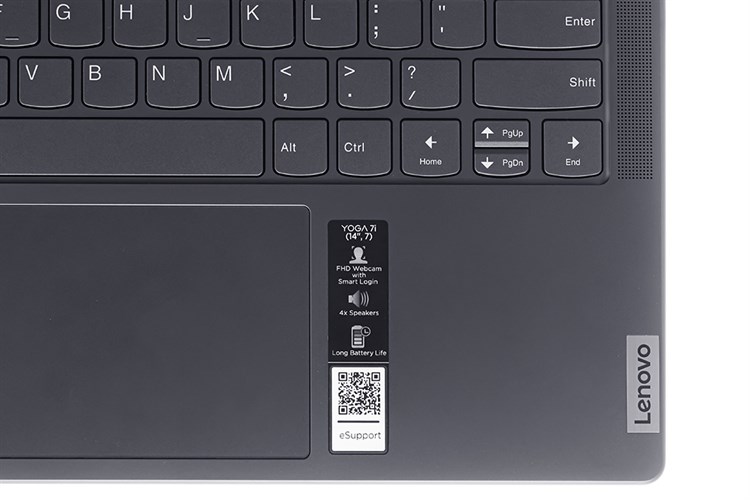 Laptop Lenovo Yoga 7 14IAL7 i7 1260P/16GB/512GB/Touch/Pen/Win11 (82QE000QVN) Màu Xám