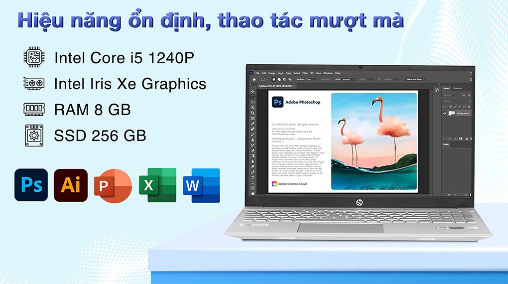 Laptop HP Pavilion 15 eg2059TU i5 1240P/8GB/256GB/Win11 (6K789PA)