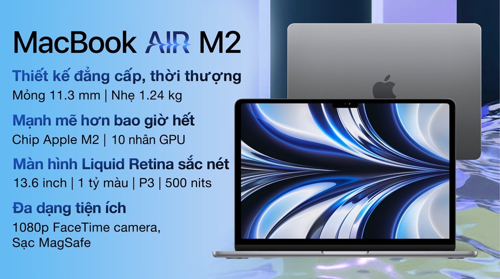 Laptop Apple MacBook Air 13 inch M2 2022 8-core CPU/16GB/512GB/10-core GPU  (Z15Z0003L)