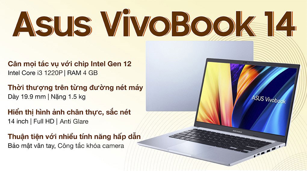 Asus Vivobook 14 X1402ZA i3 1220P (EK249W)