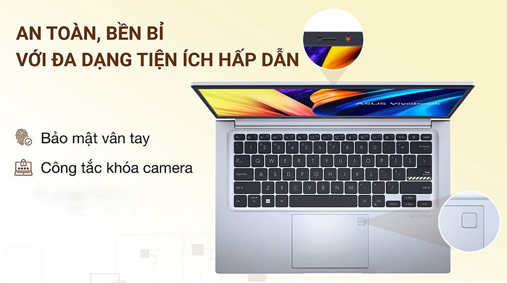 Laptop Asus Vivobook 14 X1402ZA i3 1220P/4GB/512GB/Win11 (EK249W)