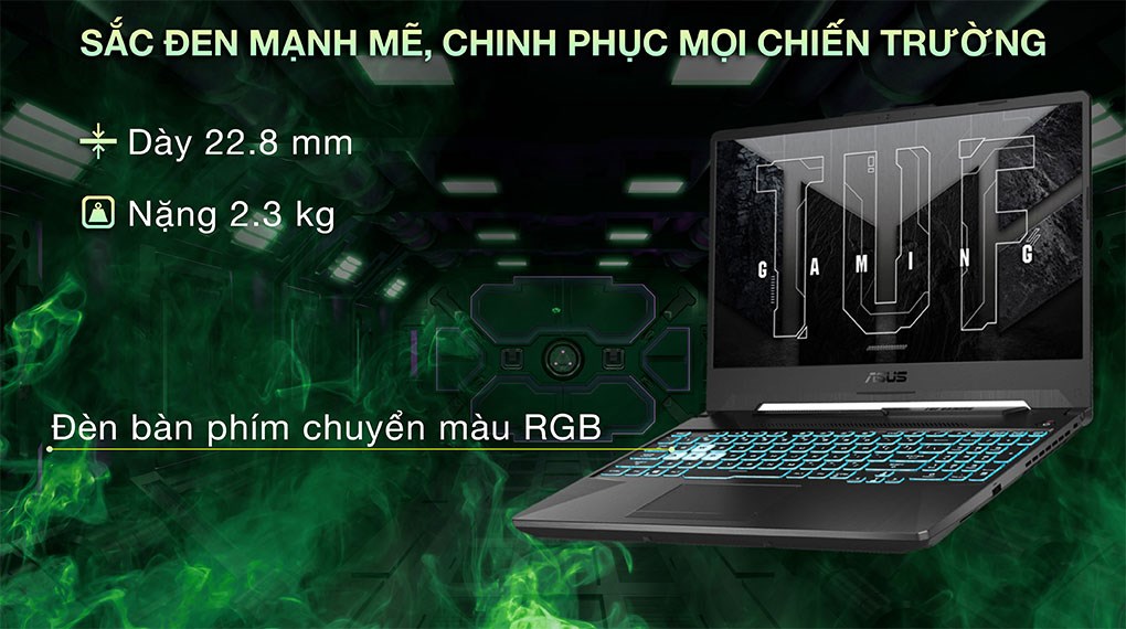Laptop Asus TUF Gaming F15 FX506HM i7 11800H/8GB/512GB/6GB RTX3060/144Hz/Win11 (HN366W)