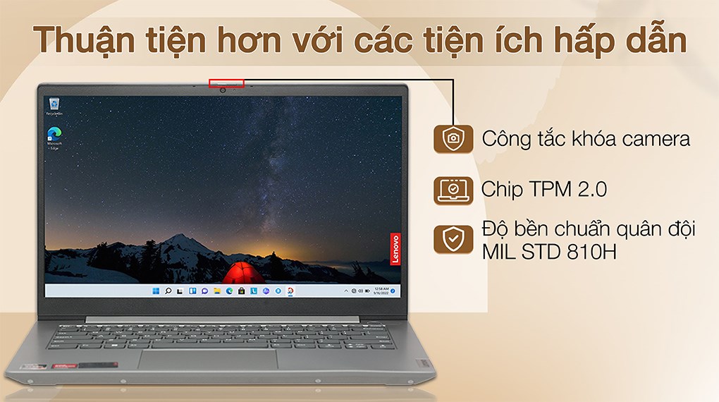 Laptop Lenovo ThinkBook 14 G3 ACL R7 5700U/8GB/512GB/Win11 (21A200CSVN)