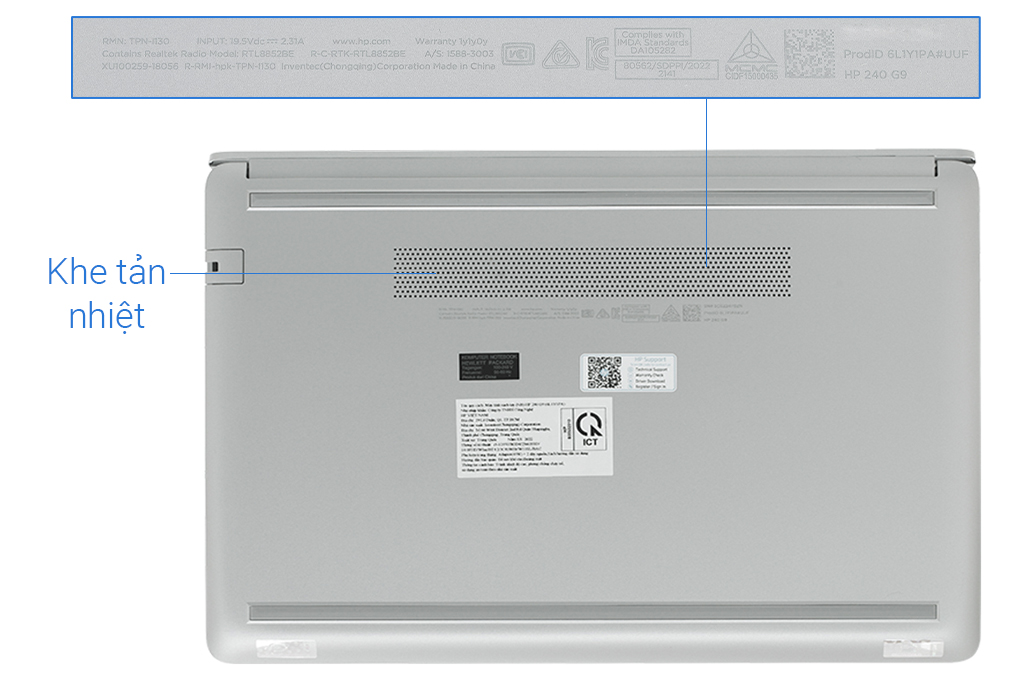 Laptop HP 240 G9 i5 1235U/8GB/256GB/Win11 (6L1Y1PA) Màu Bạc