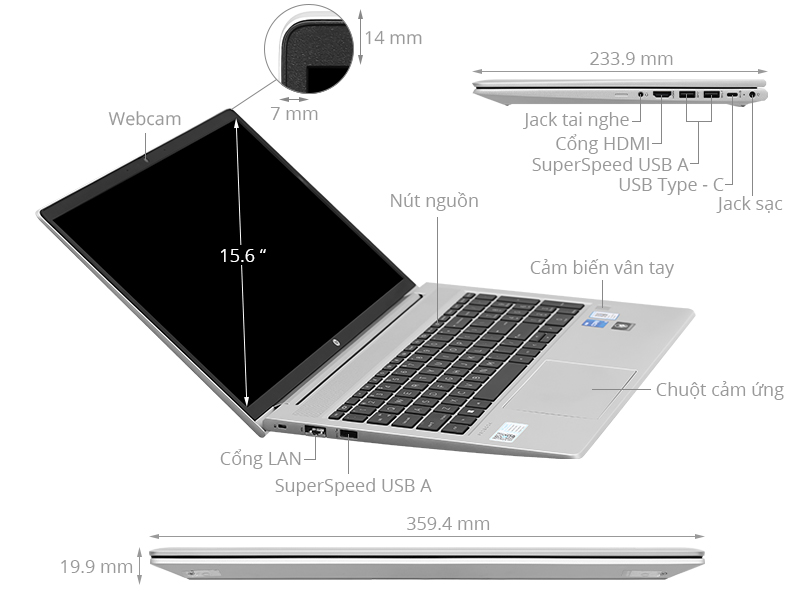 HP Probook 450 G9 i5 1235U/8GB/512GB/Win11 (6M0Y9PA)