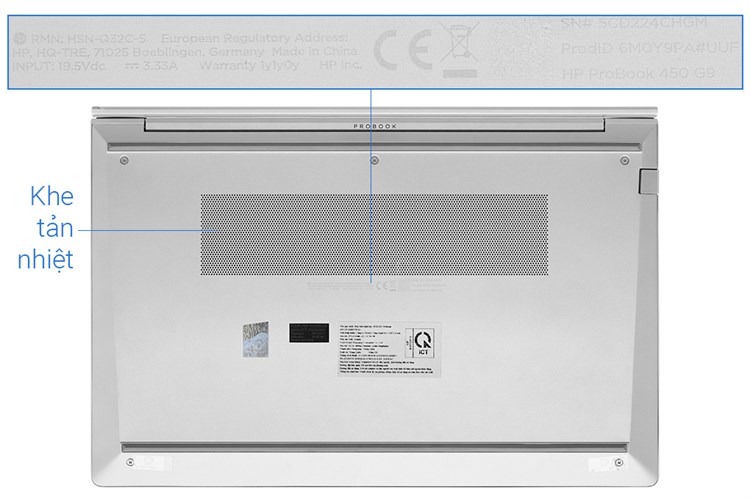 Laptop HP Probook 450 G9 i5 1235U/8GB/512GB/Win11 (6M0Y9PA) Màu Bạc