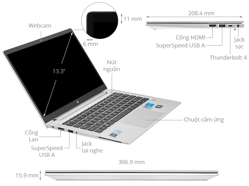 HP Elitebook 630 G9 i5 1235U/8GB/512GB/Win11 (6M143PA)