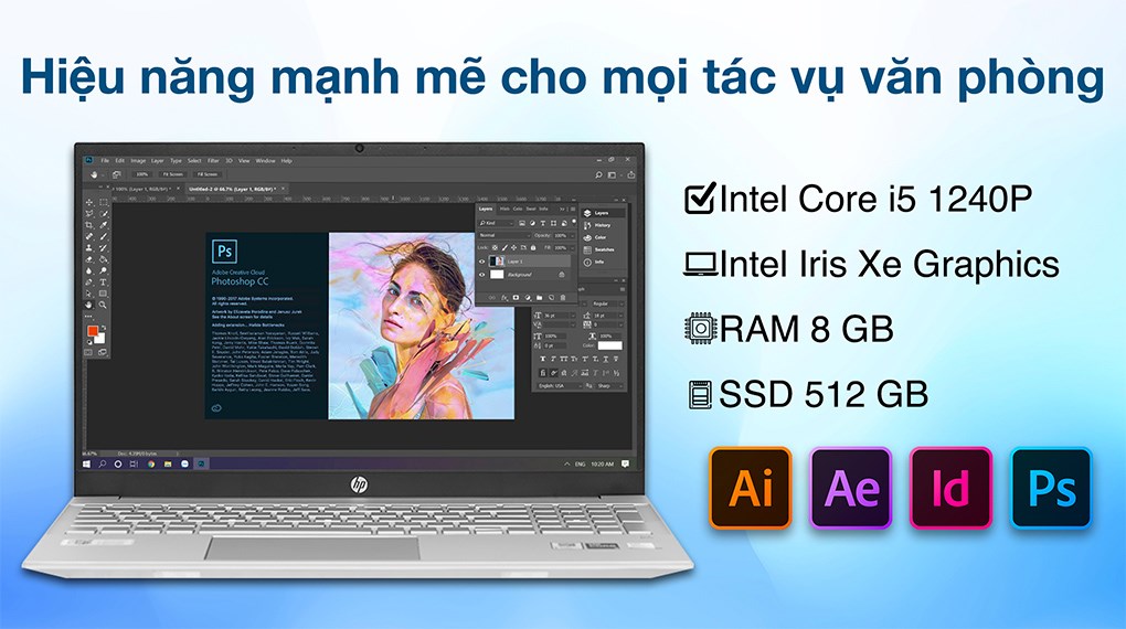 Laptop HP Pavilion 15 eg2057TU i5 1240P/8GB/512GB/Win11 (6K787PA)