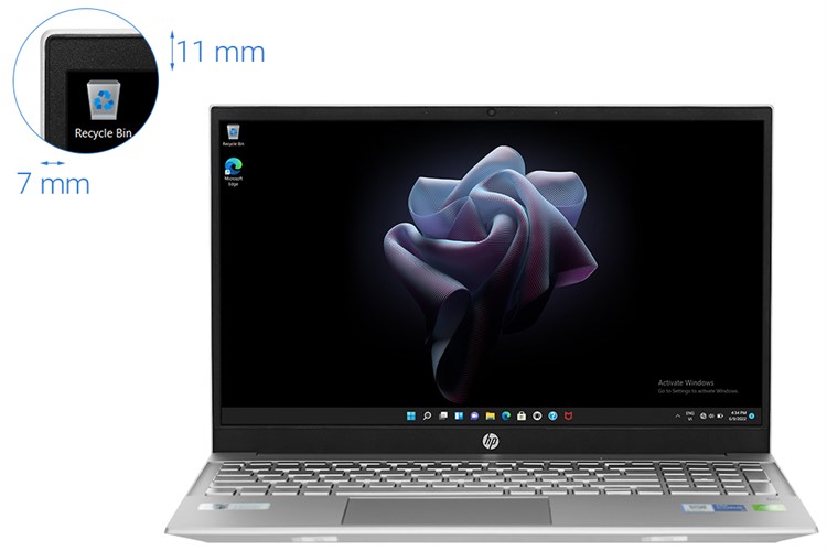 Laptop HP Pavilion 15 eg2036TX i5 1235U/8GB/512GB/2GB MX550/Win11 (6K782PA) Màu Bạc
