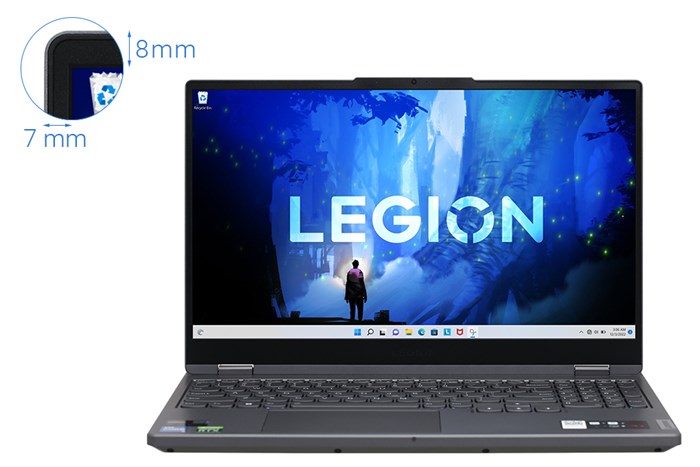 Laptop Lenovo Legion 5 15IAH7 i5 12500H/8GB/512GB/4GB RTX3050Ti/165Hz/Win11 (82RC003WVN) Màu Xám