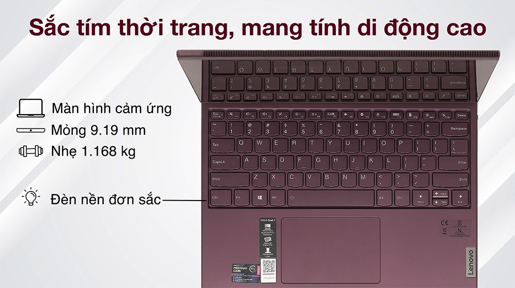 Laptop Lenovo Yoga Duet 7 13ITL6 i5 1135G7/8GB/512GB/Touch/Pen/Win11 (82MA009NVN)